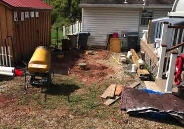 Day 2: footings poured